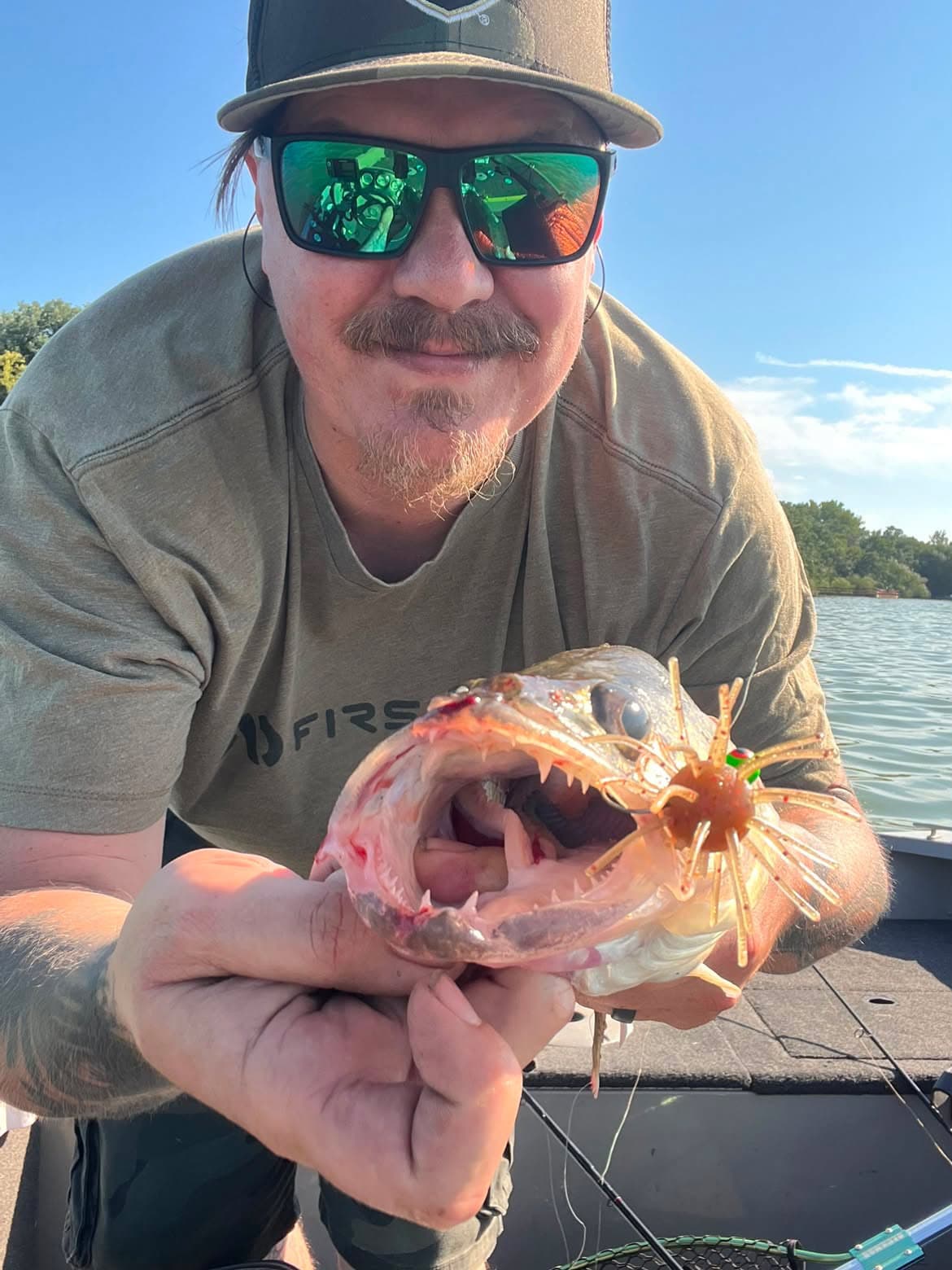 walleye caught by Rob on Chapman Urchin in Watermelon